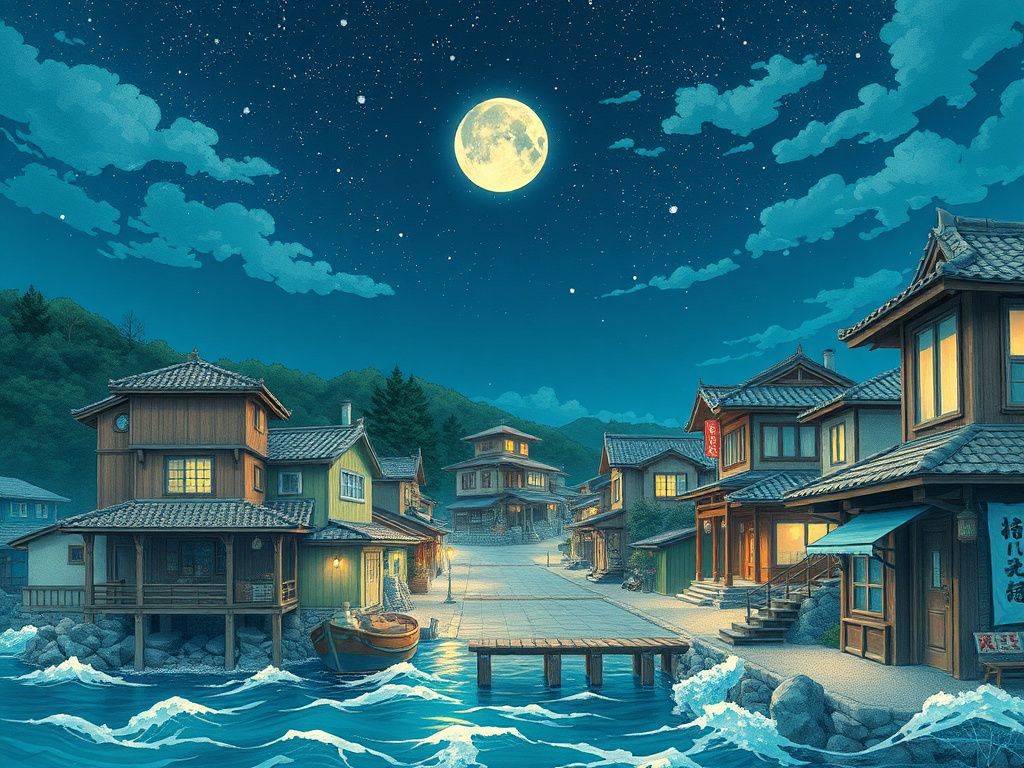 Korean ocean village mystery manga cover